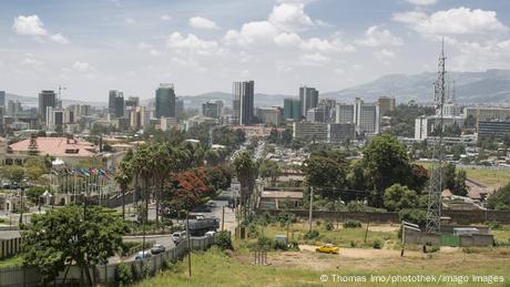 Stadtansicht von Addis Abeba in Äthiopien