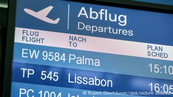 Deutschland Abflug Palma Flughafen Düsseldorf