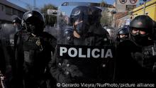 Police blocked the passage of members of the Black Bloc who marched on the Eje Central to try to reach the ZÃ³calo in Mexico City, on the occasion of the 52nd anniversary of the Tlatelolco Massacre in the Plaza de las Tres Culturas, Mexico. (Photo by Gerardo Vieyra/NurPhoto)