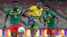 30.03.2021
Football - 2021 Afcon Qualifier - Cameroon v Rwanda - Ahmadou Ahidjo Stadium - Cameroon. Michael Ngadeu-Ngadjui of Cameroon is challenged by Meddie Kagere of Rwanda during the 2021 Africa Cup of Nations Qualifier between Cameroon and Rwanda at Ahmadou Ahidjo Stadium in Yaounde, Cameroon on 30 March 2021 © Alain Suffo/Sports Inc URN:58907749