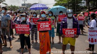 Protest gegen Militärputsch in Myanmar