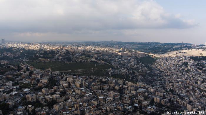 An aerial view of Jerusalem.