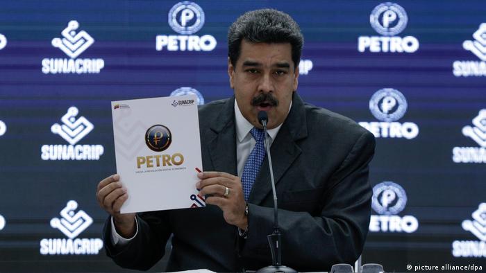Venezuelan president is holding up the so-called white paper for the launch of the Petro cryptocurrency in 2018