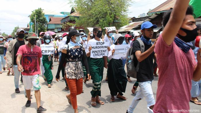 Myanmar Dawei | nach Militärputsch | Protest Myanmar Dawei | nach Militärputsch | Protest