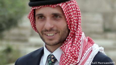 File photo from September 2015, showing former Crown Prince Hamzah bin Hussein during press event in Amman, Jordan