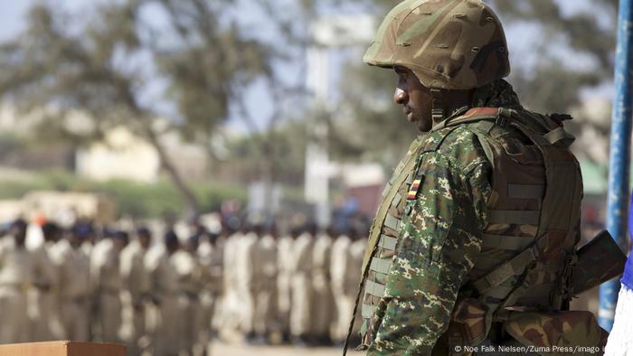 A soldier armed with Somalia I. 