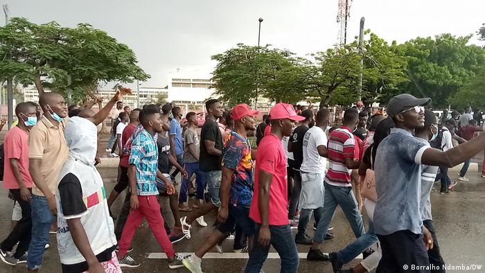 Angola I Opositions Protest der UNITA Partei in Luanda