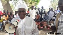 Wahlkampf Saleh Kebzabo am 5. April 2021 in Koumi im Süden des Tschad.
