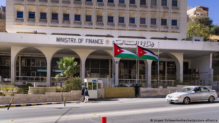 Exterior of Jordan's finance ministry in Amman 