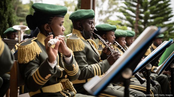 A military orchestra in concert