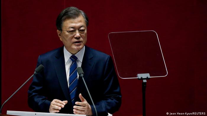 South Korea | Moon Jae-in während Generalversammlung in Seoul