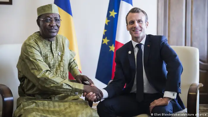 Idriss Déby Itno und Emmanuel Macron