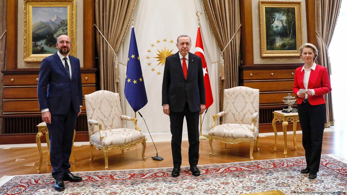 Επίσκεψη Μισέλ, φον ντερ Λάιεν στον πρόεδρο Ερντογάν στην Άγκυρα