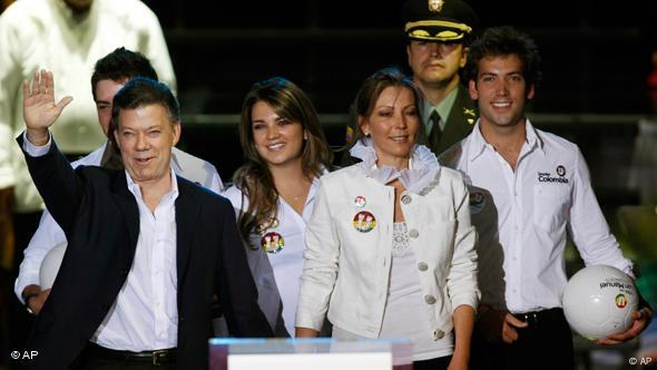 Juan Manuel Santos Wahlen Kolumbien Flash-Galerie