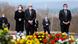 German President Frank-Walter Steinmeier, his wife Elke Büdenbender and Thuringia's State Premier Bodo Ramelow attend commemorations at the former death camp of Buchenwald German President Frank-Walter Steinmeier, his wife Elke Büdenbender and Thuringia's State Premier Bodo Ramelow attend commemorations at the former death camp of Buchenwald