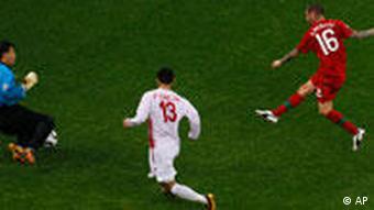 Spielszene aus dem WM-Match Portugal-Nordkorea (Foto:ap)