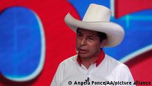Peru Präsidentschaftskandidaten TV-Duell | Pedro Castillo 