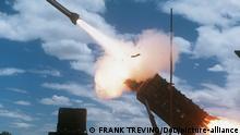 An MIM-104 Patriot Missile is fired by members of Btry. B, 8th Bn., 43rd Air Defense Artillery. (US ARMY PHOTO BY FRANK TREVINO DA-SC-88-01663) [Photo via Newscom] pubmilpics011061 (edisto collection)