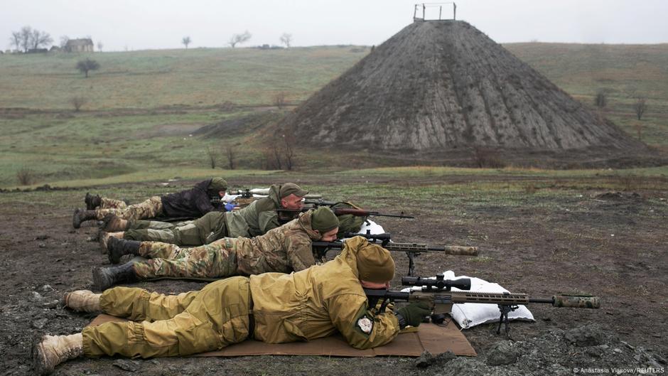 TABLEAU | Konflikt in der Ostukraine | Soldaten der ukrainischen Armee bei Donezk