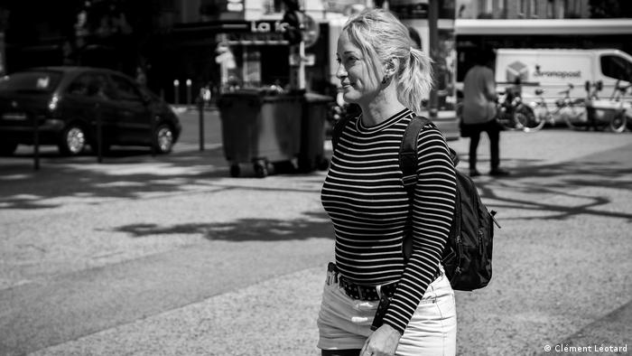 Cybele Lesperance walking in Paris