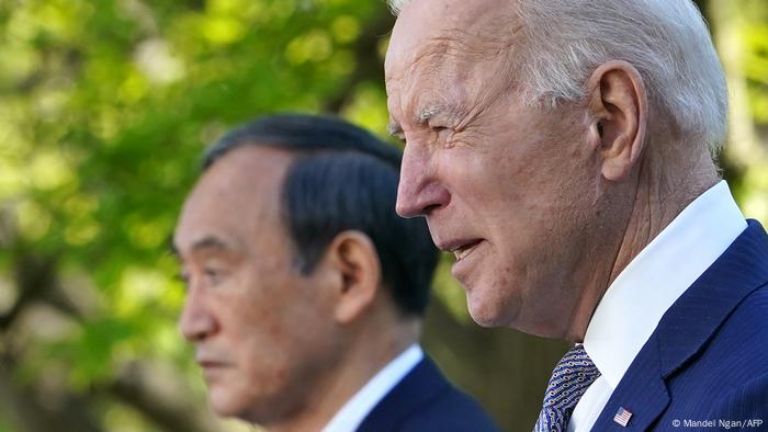 USA Joe Biden und Yoshihide Suga