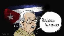 DW Karikatur Vladdo | Castros Abschied