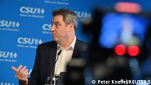 Deutschland PK Markus Söder Kanzlerkandidaten Union