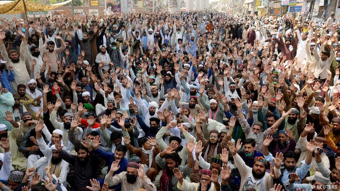 Pakistan Protest Verbot Islamisten Partei Tehrik-e-Labaik