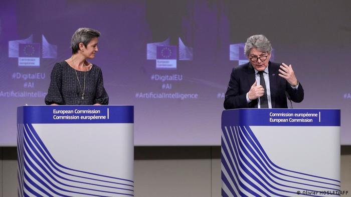 EU-Kommission Margrethe Vestager und Thierry Breton