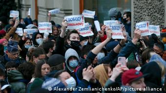 Freedom for Navalny-Proteste in Russland