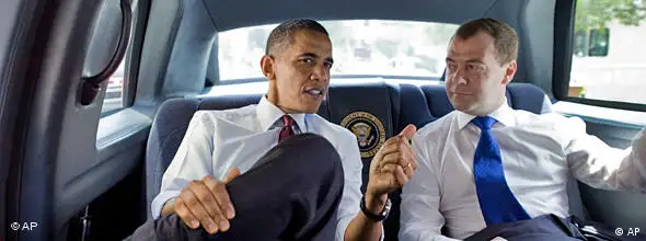 Barack Obama und Dimitri Medwedew NO FLASH