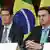 Ricardo Salles sat with President Jair Bolsonaro