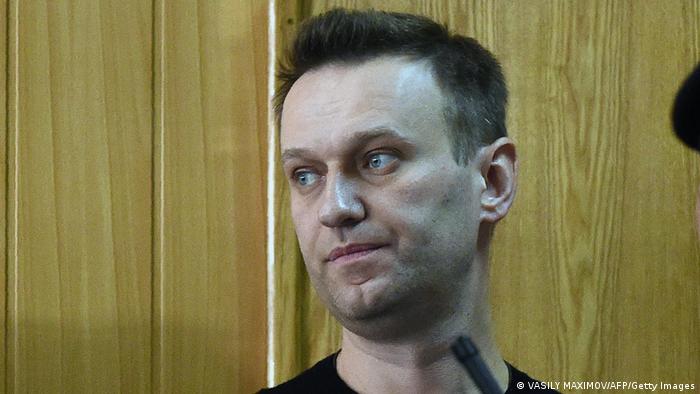Алексей Навальный в московском суде, 2017 год