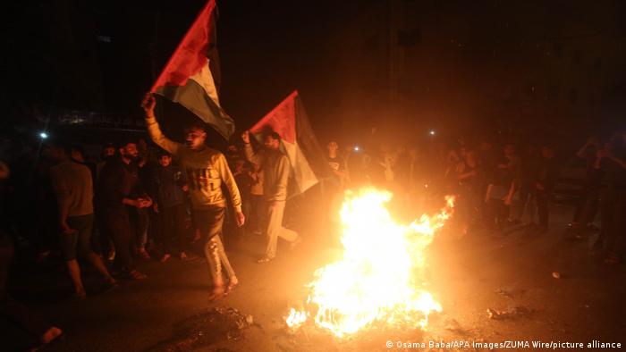 Foto de protestas en Gaza