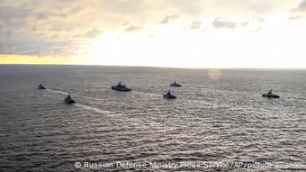 Six Russian military ships on the Black Sea