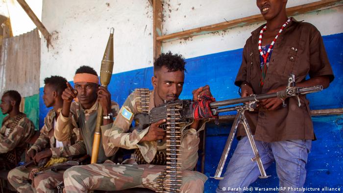 Military forces supporting opposition groups take position in Mogadishu.