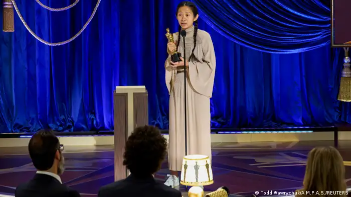 Chloé Zhao bei ihrer Oscar-Dankesrede