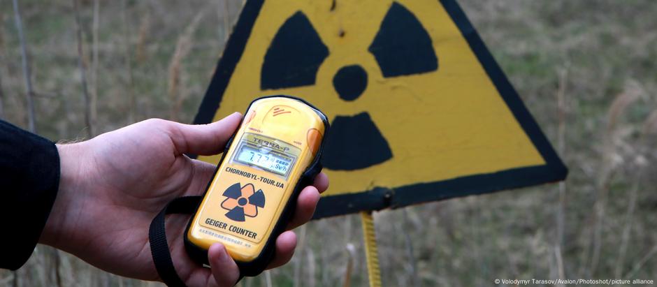 Níveis de radiação são medidos por contadores geiger