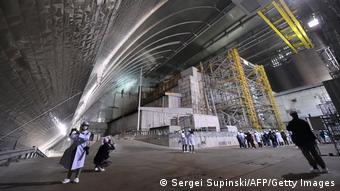 Inside of the New Safe Confinement dome