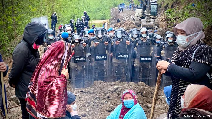 Türkei Ikizdere Rize | Protest gegen Bergbau- Konzern Cengiz Insaat