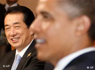 日本首相菅直人和美国总统奥巴马在G8峰会上