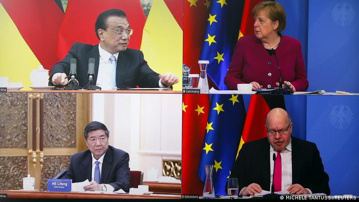 Video-konsultacije nemačke i kineske vlade u aprilu 2021.