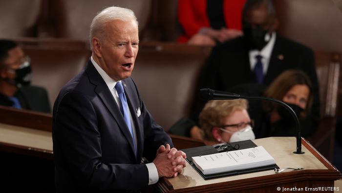 Washington I US-Präsident Joe Biden hält Rede im Capitol