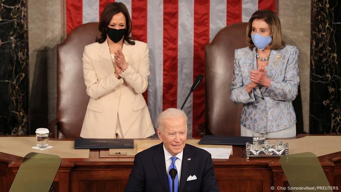 Washington I US-Präsident Joe Biden hält Rede im Capitol