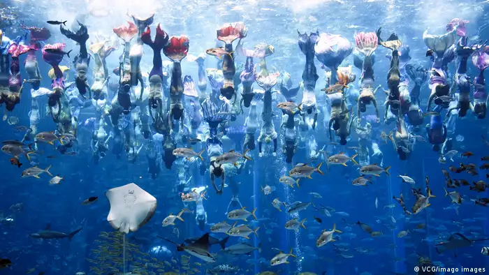 BdTD China Guinness-Weltrekord für die größte Unterwasser-Nixen-Show 