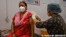 Corona-Pandemie Indien | Neu Delhi Impfung