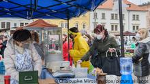 Tschechien Markt Corona
