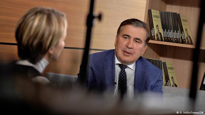 Михаил Саакашвили в интервью корреспонденту DW Александре Индюховой