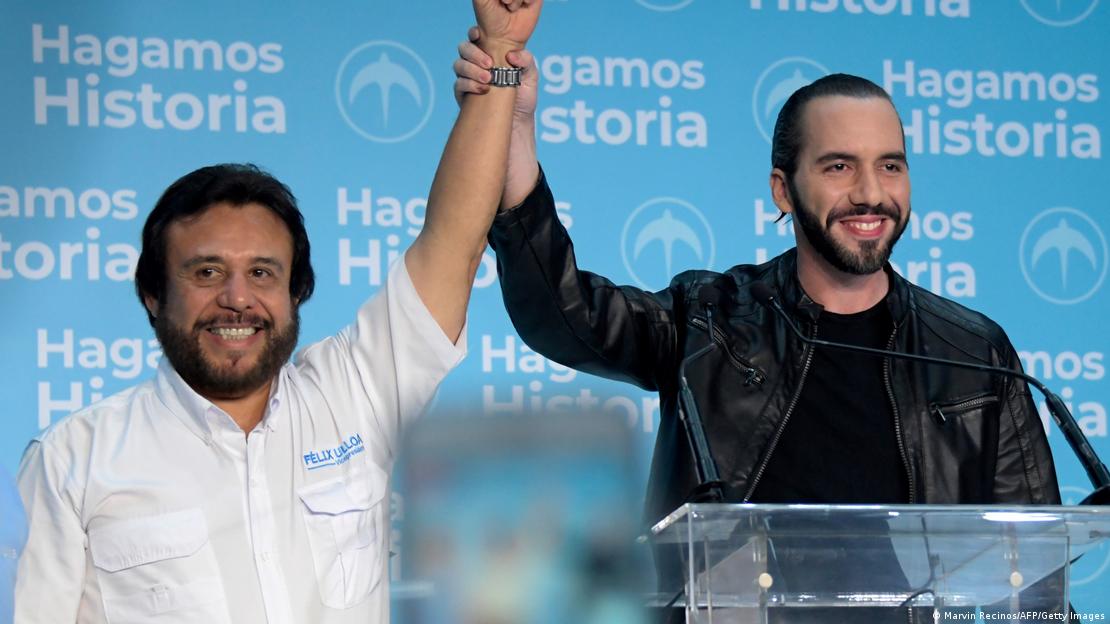 Félix Ulloa (izq.) aparece en esta imagen junto al presidente Nayib Bukele, durante la campaña electoral de 2019. Félix Ulloa (izq.) aparece en esta imagen junto al presidente Nayib Bukele, durante la campaña electoral de 2019.