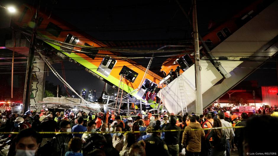 Mexico City: Metro train bridge collapse leaves several dead | DW | 04.05.2021